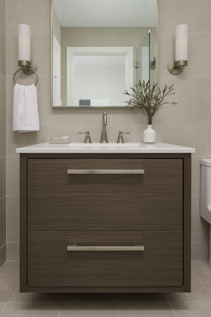Choose a Slim Vanity with Deep Drawers