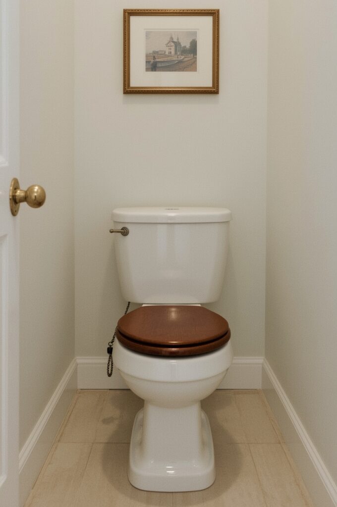 High-Tank Vintage Toilets for Vertical Rooms