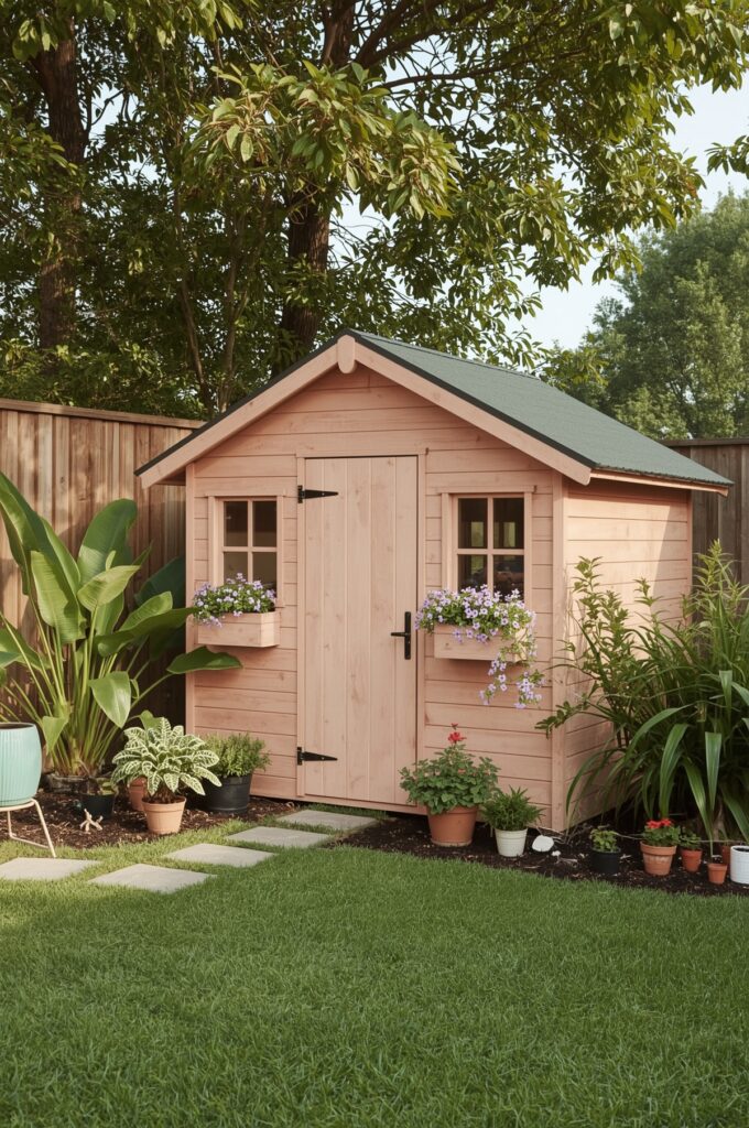 Compact Wooden Playhouse Retreat