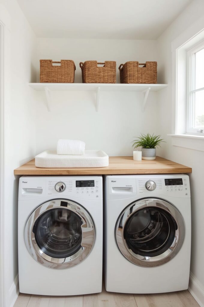 Changing Table Above Washer and Dryer
