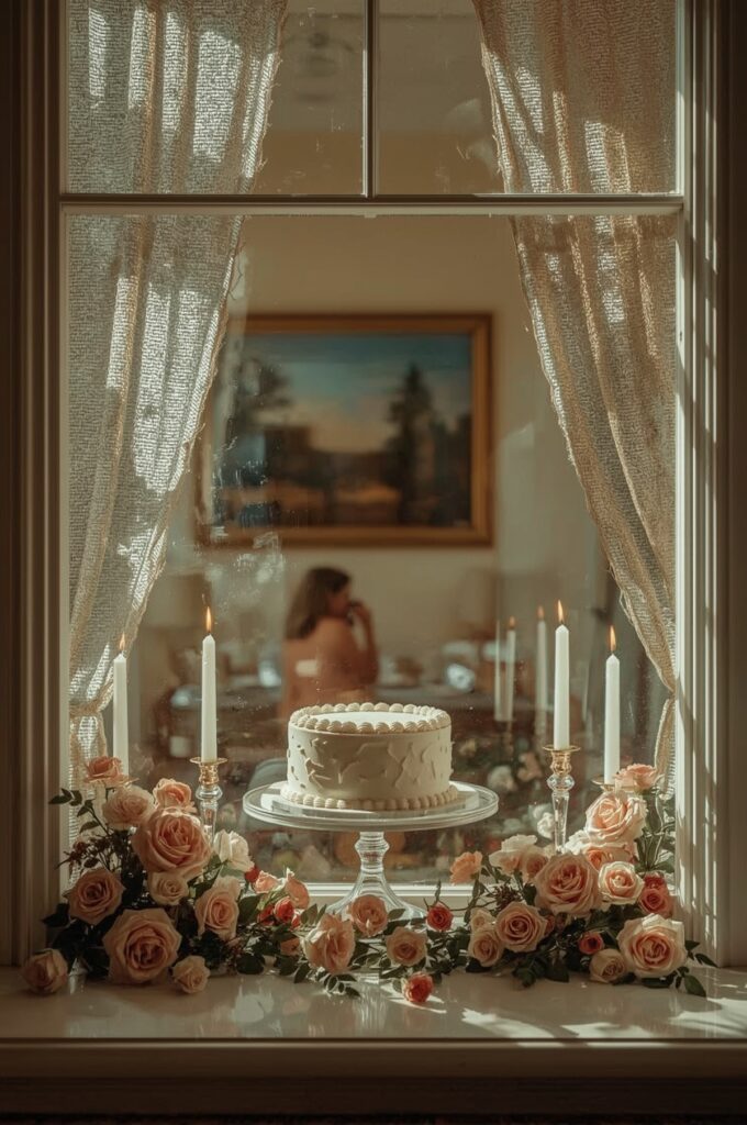 Window Sill as Cake Display Spot