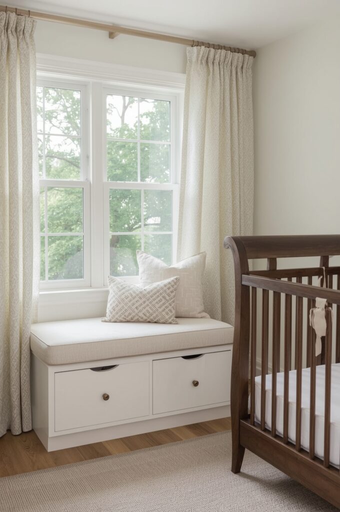 Window Bench Seating with Hidden Storage