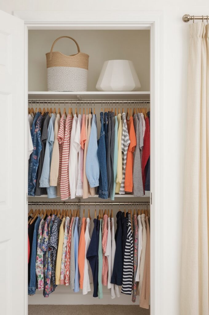 Install Closet Rod Doublers to Hang More Clothes