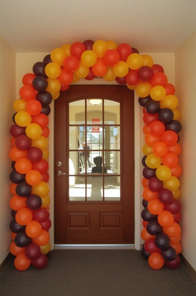 Balloon Arch Framing Entry Door