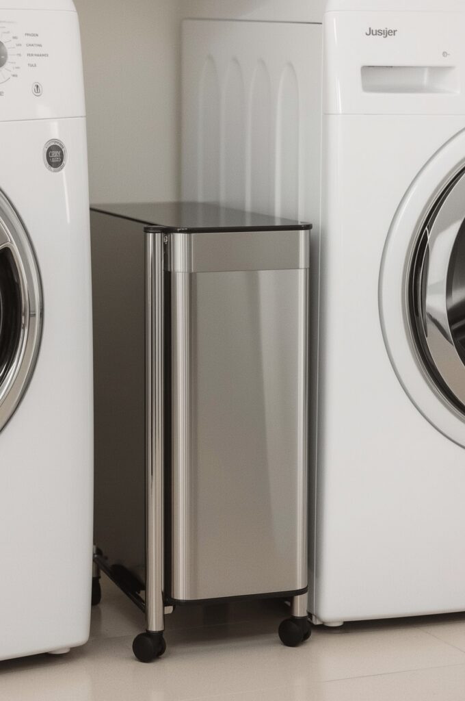 Slim Rolling Hamper for Tight Spaces