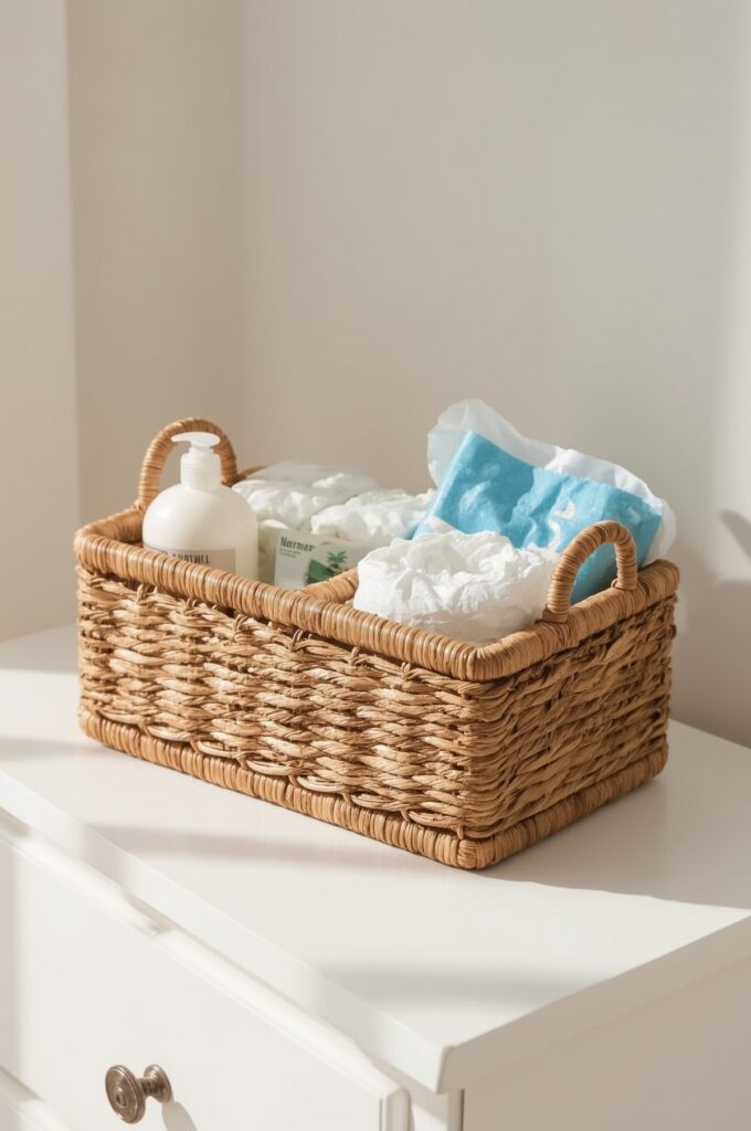Keep Diapering Supplies in a Compact Caddy