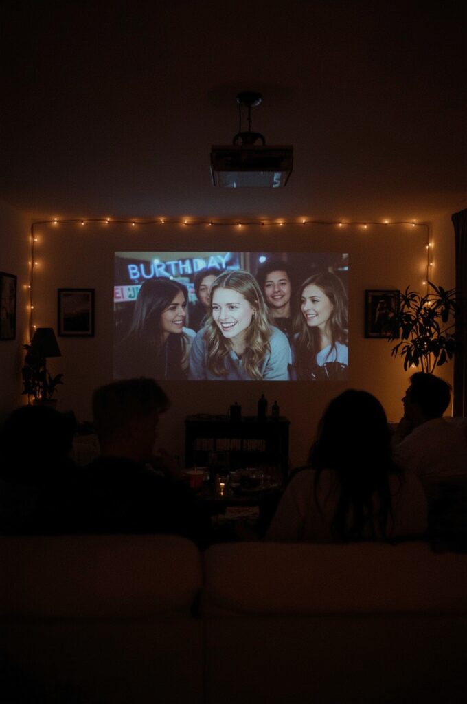Living Room Wall as Projector Screen