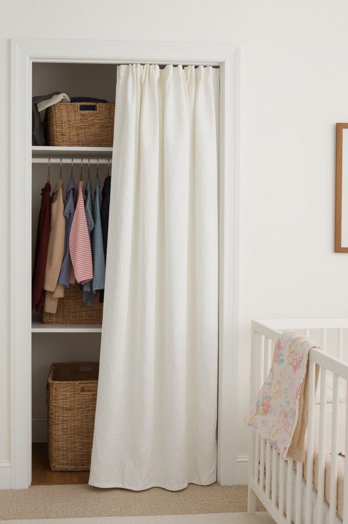 Curtain Instead of Closet Door