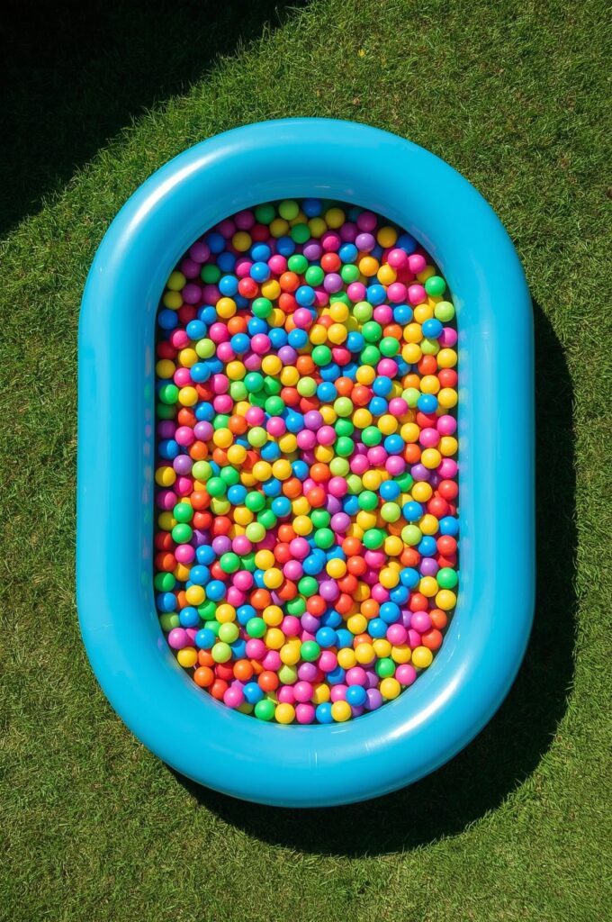 DIY Inflatable Backyard Ball Pit