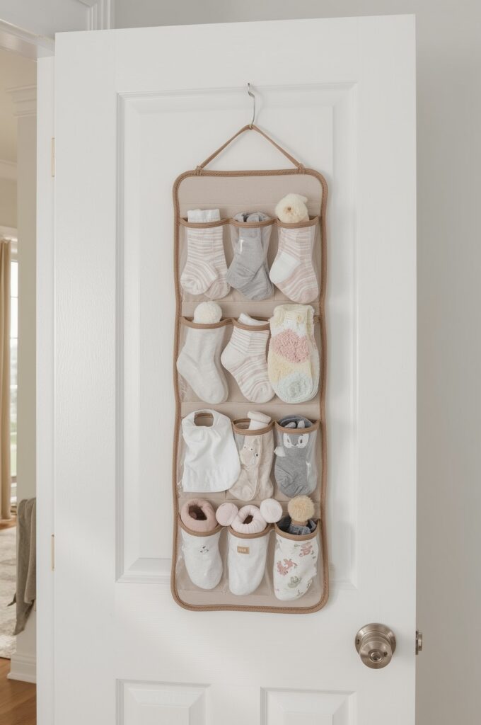 Hang a Shoe Organizer for Small Baby Items