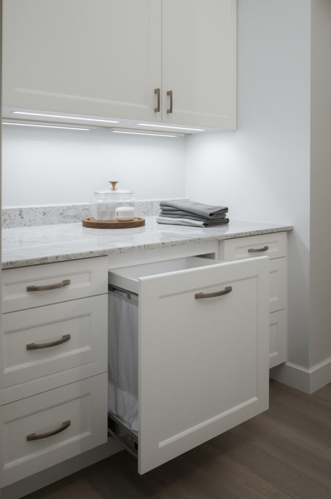 Slide-Out Hamper Under Countertop