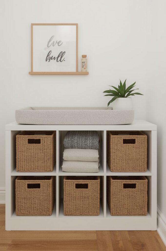 Changing Table Above Storage Cubes