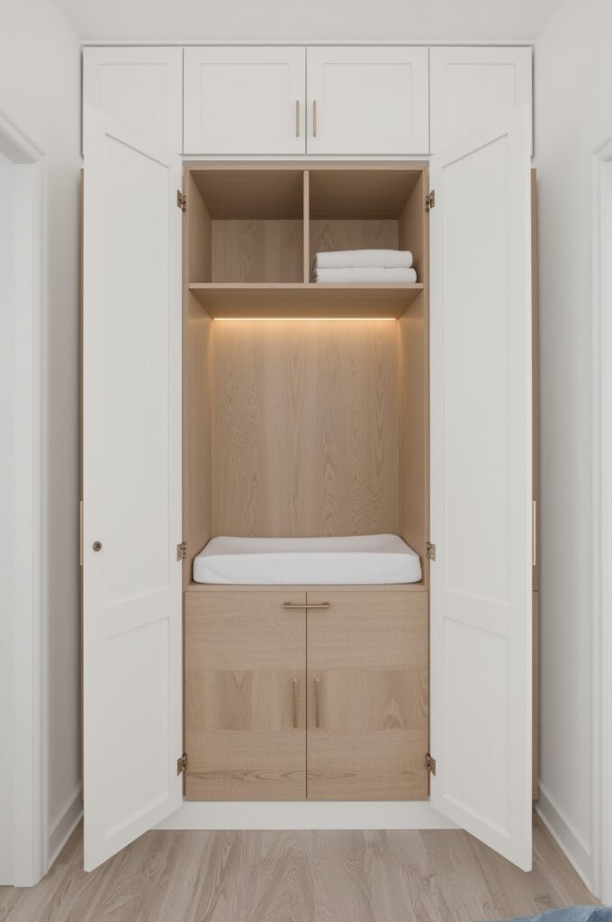 Fold-Out Murphy Style Changing Station