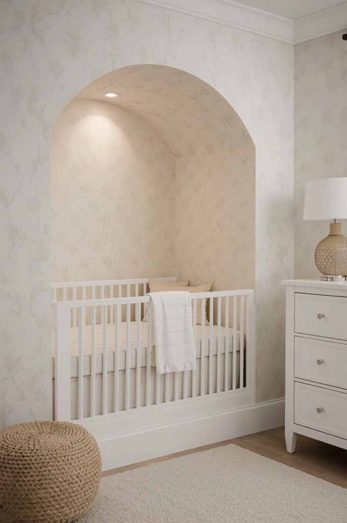 Fit the Crib into a Cozy Nook or Alcove