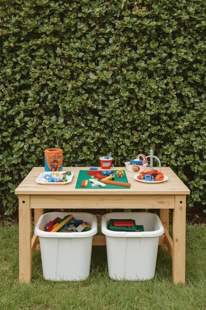 Outdoor Lego & Creative Block Station