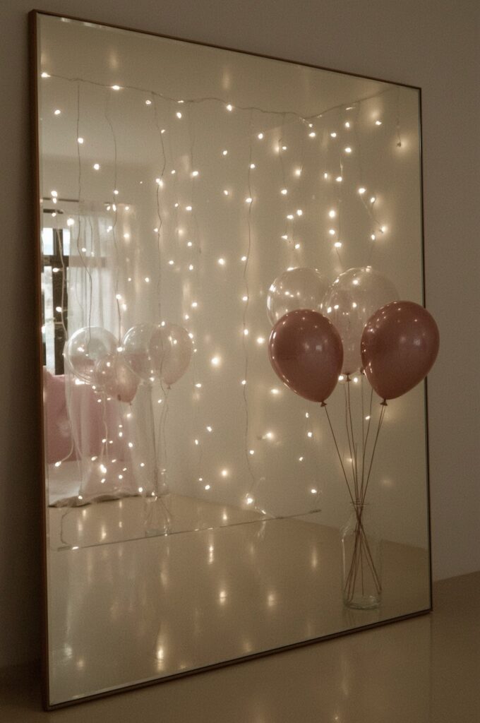 Mirror Wall to Create Spacious Illusion