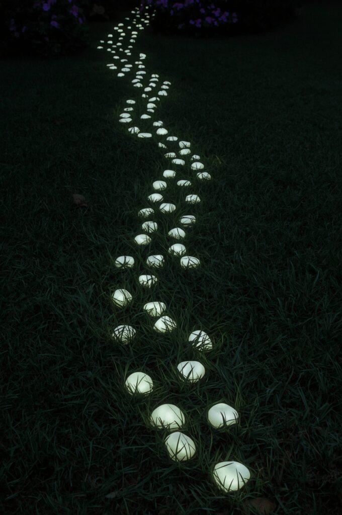 Glow-in-the-Dark Pebble Pathway