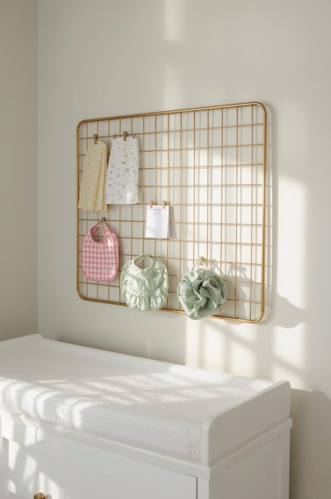 Create a Wall Grid for Notes, Bibs, and Accessories