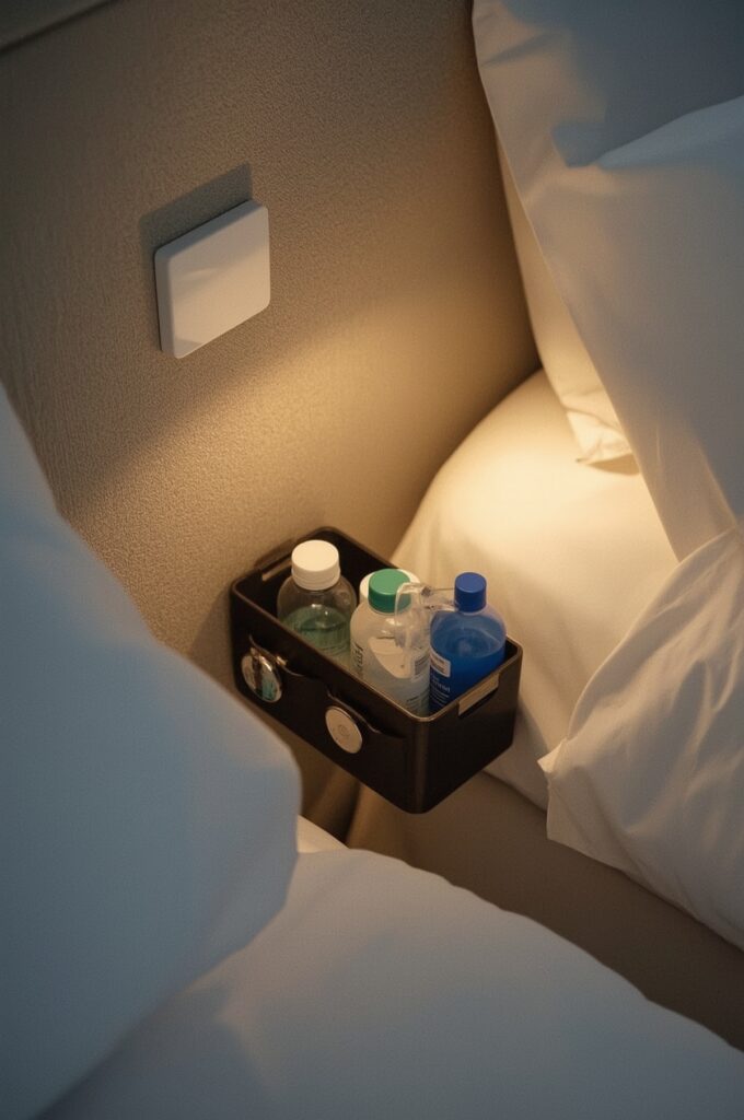 Keep Nighttime Essentials in a Bedside Organizer