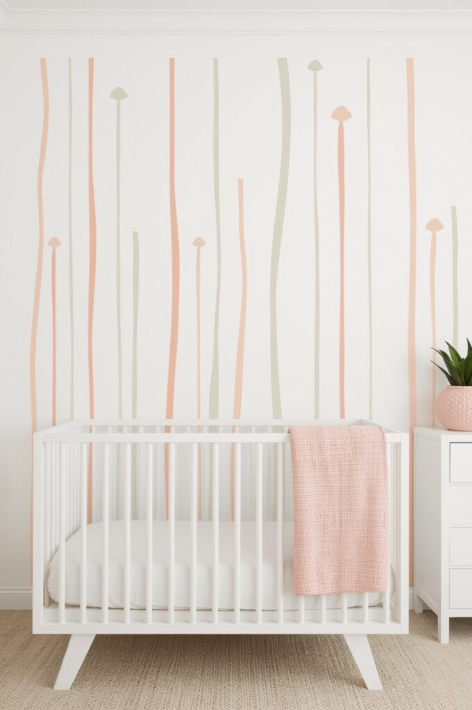 Vertical Wall Decals to Add Height Illusion