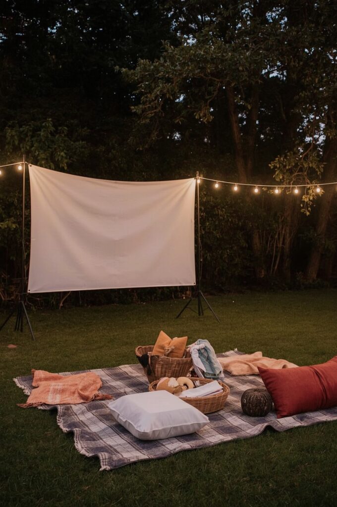 Backyard Projector for Movie Nights