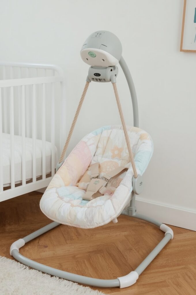 Compact Folding Baby Swing