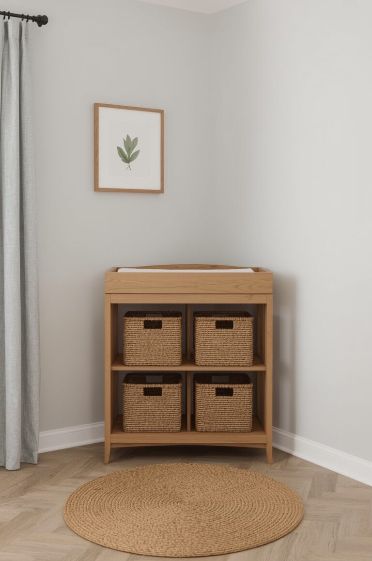 Changing Table Setup 35 Genius Small Space Changing Table Ideas for Modern Nurseries