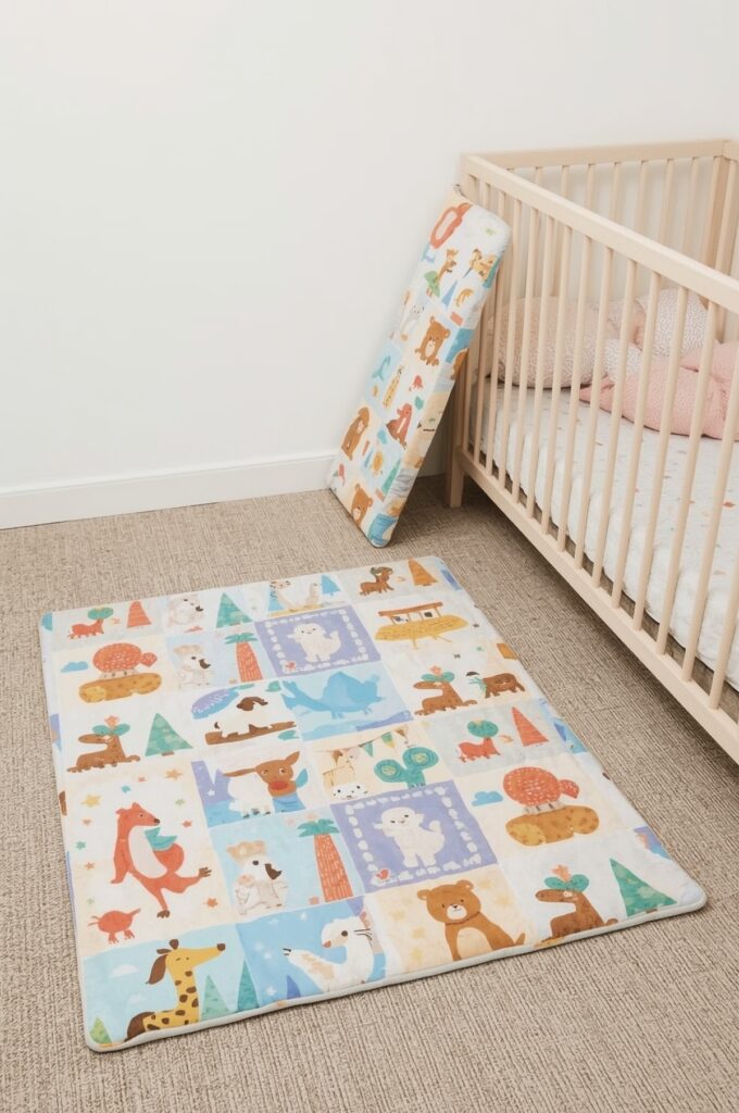 Use Foldable Play Mats That Store Flat