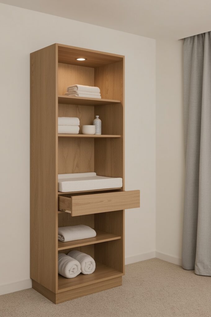 Fold-Away Cabinet Changing Station