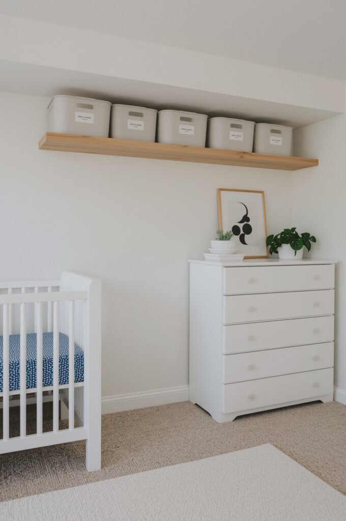 Open Shelving Above Door Frame