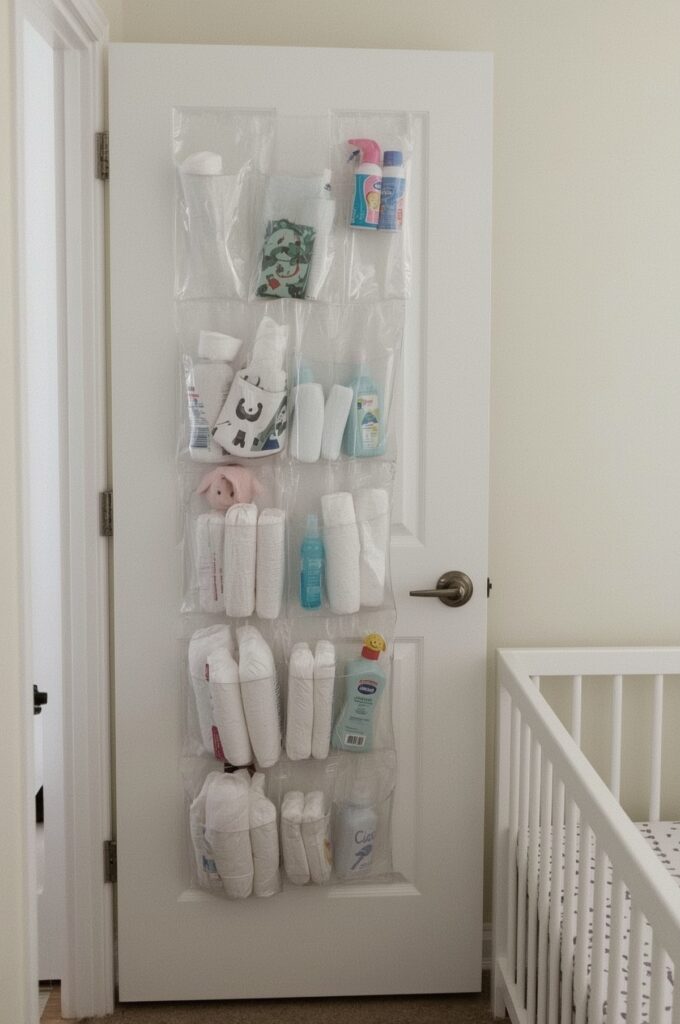 Clear Over-the-Door Storage Pockets