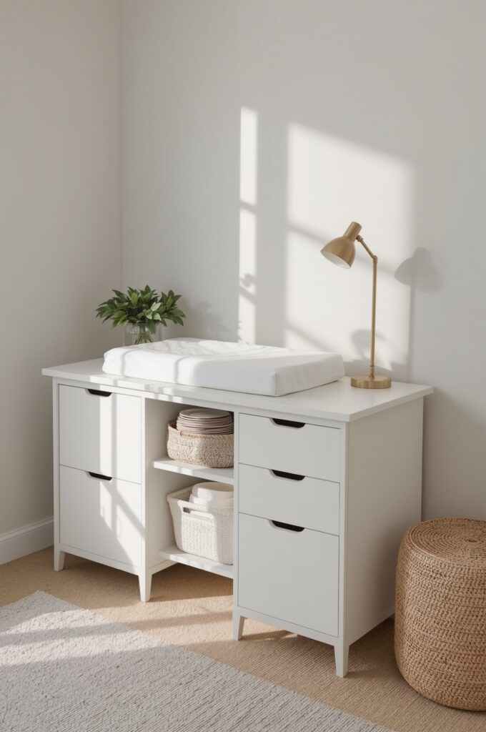 Convertible Desk-to-Changing Table