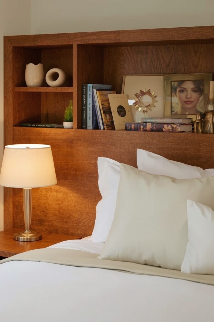 Headboard Storage Shelves