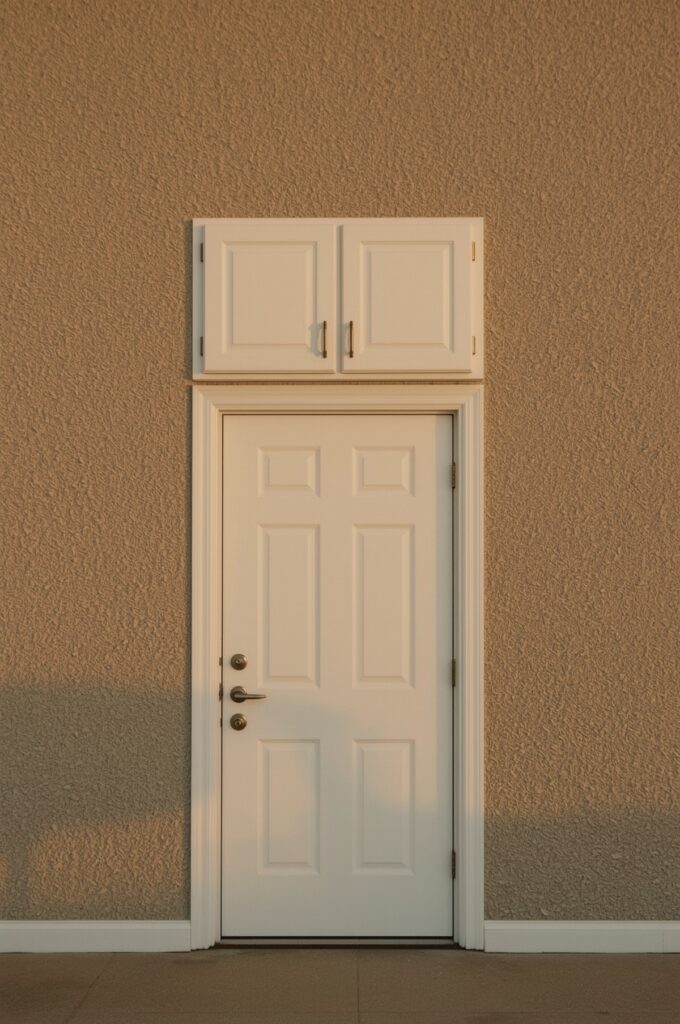 Overhead Cabinets Above the Doorway