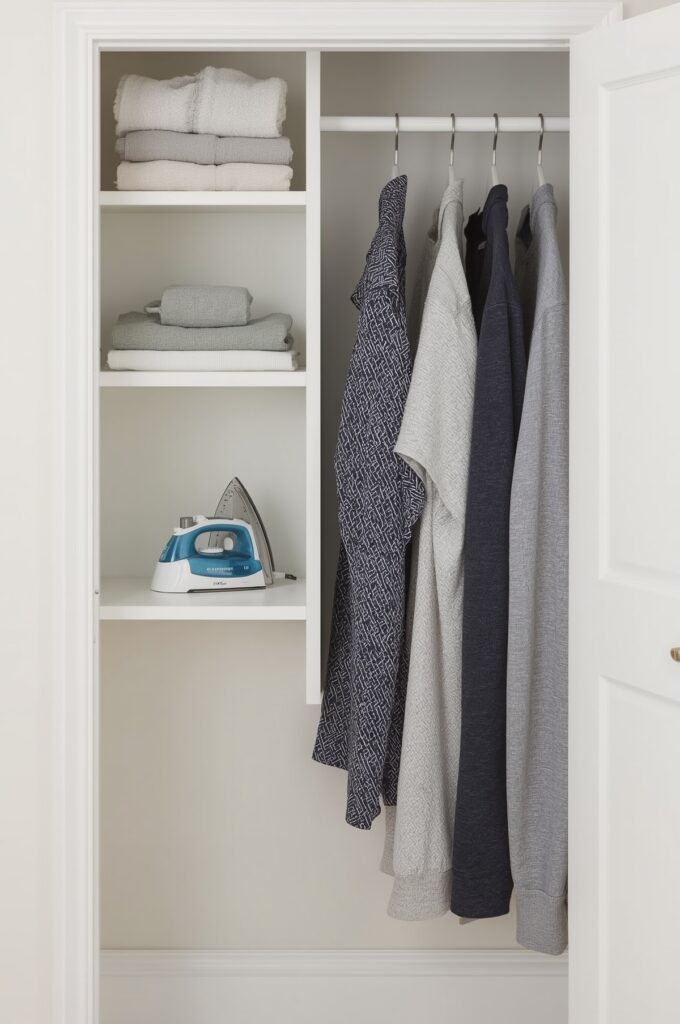Use Fold-Down Ironing Boards Inside Closets
