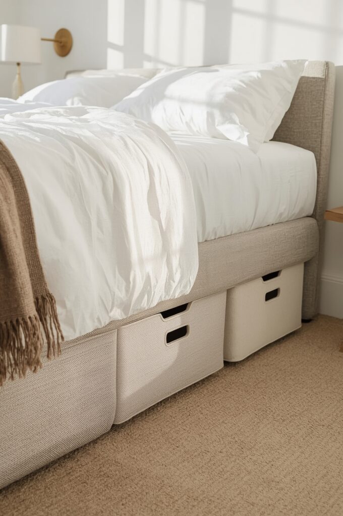 Bed Risers for Extra Storage Clearance
