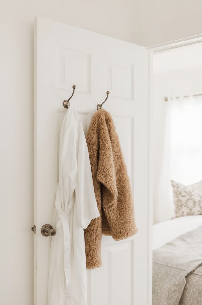 Install Over-Door Hooks for Daily Outfits