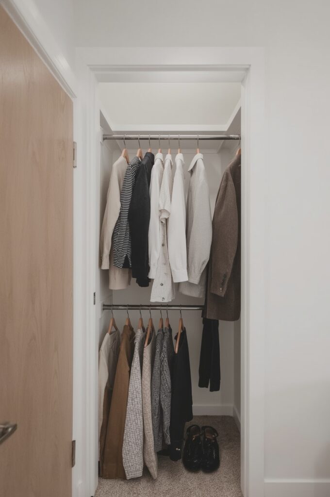 Pull-Down Clothes Rails for High Closets