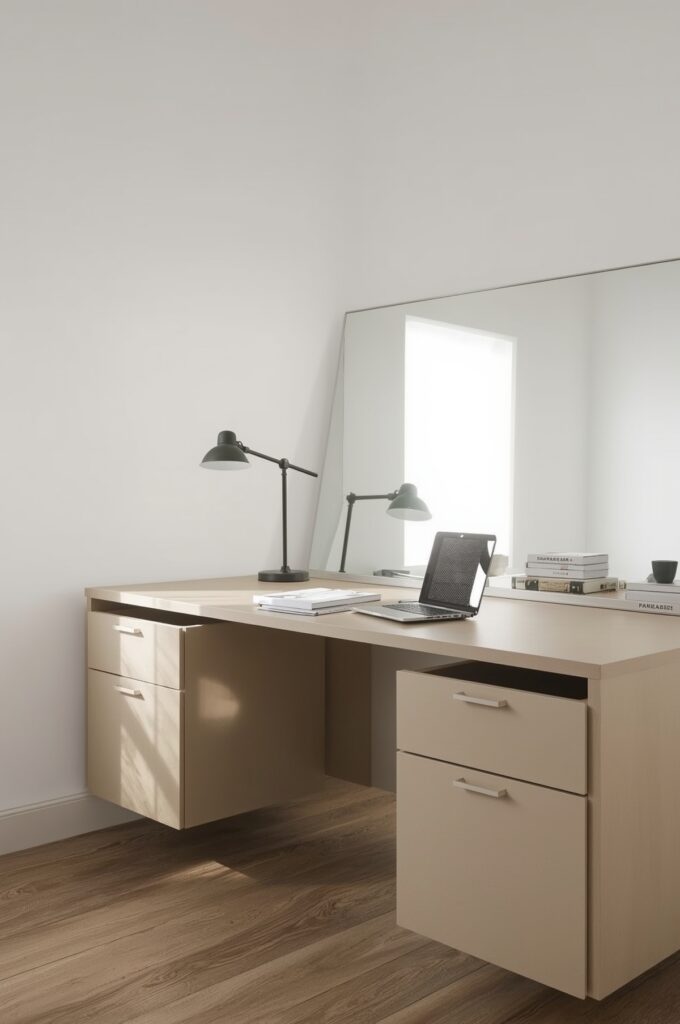 Drawer Units Under Floating Desks