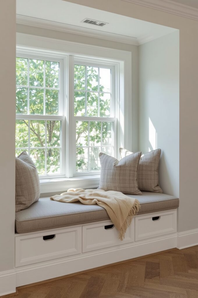 Built-In Window Bench with Storage