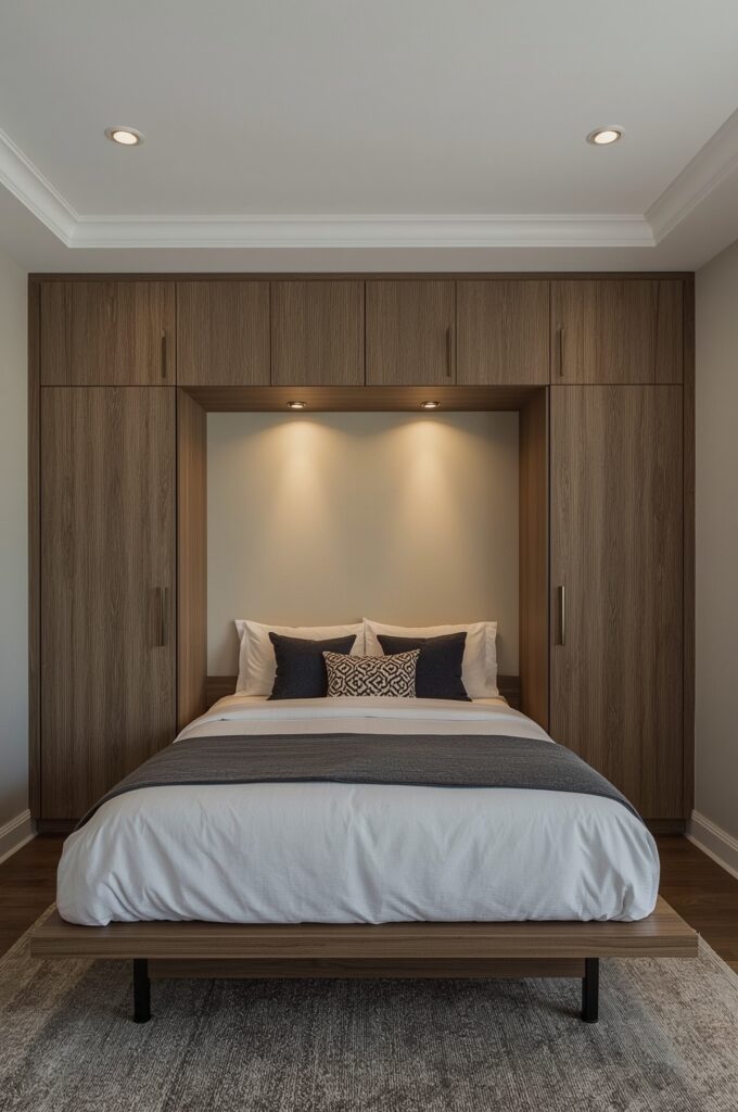Fold-Down Murphy Beds with Cabinets