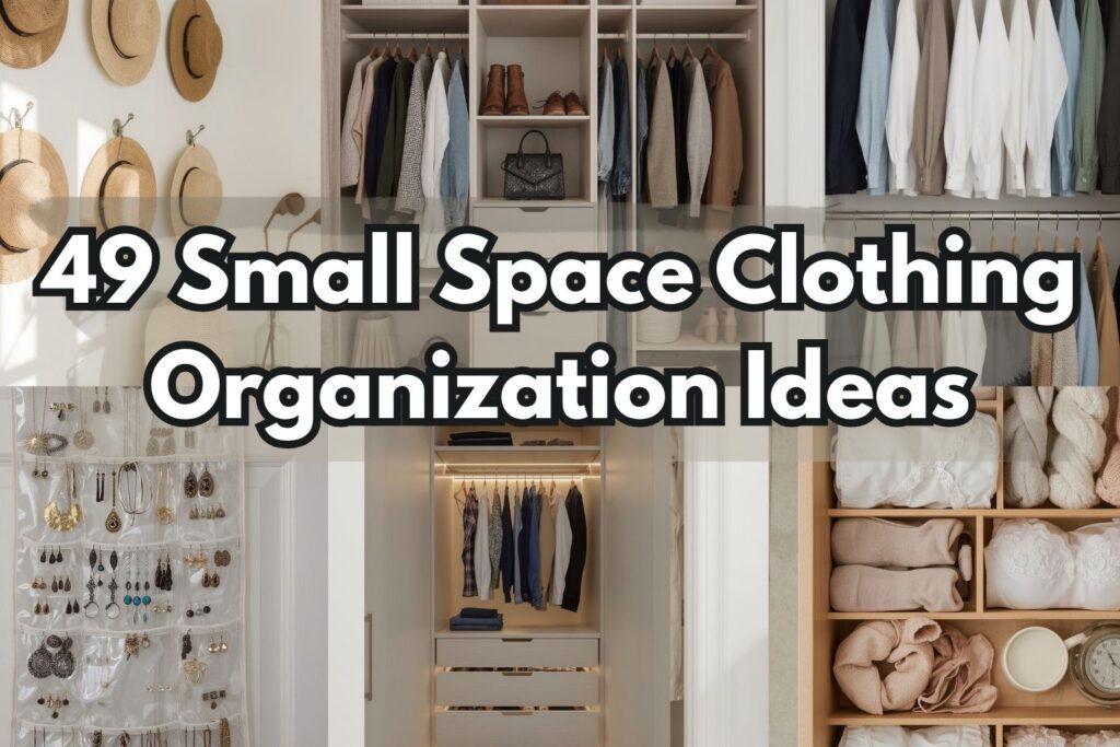 Small Space Clothing Organization Ideas