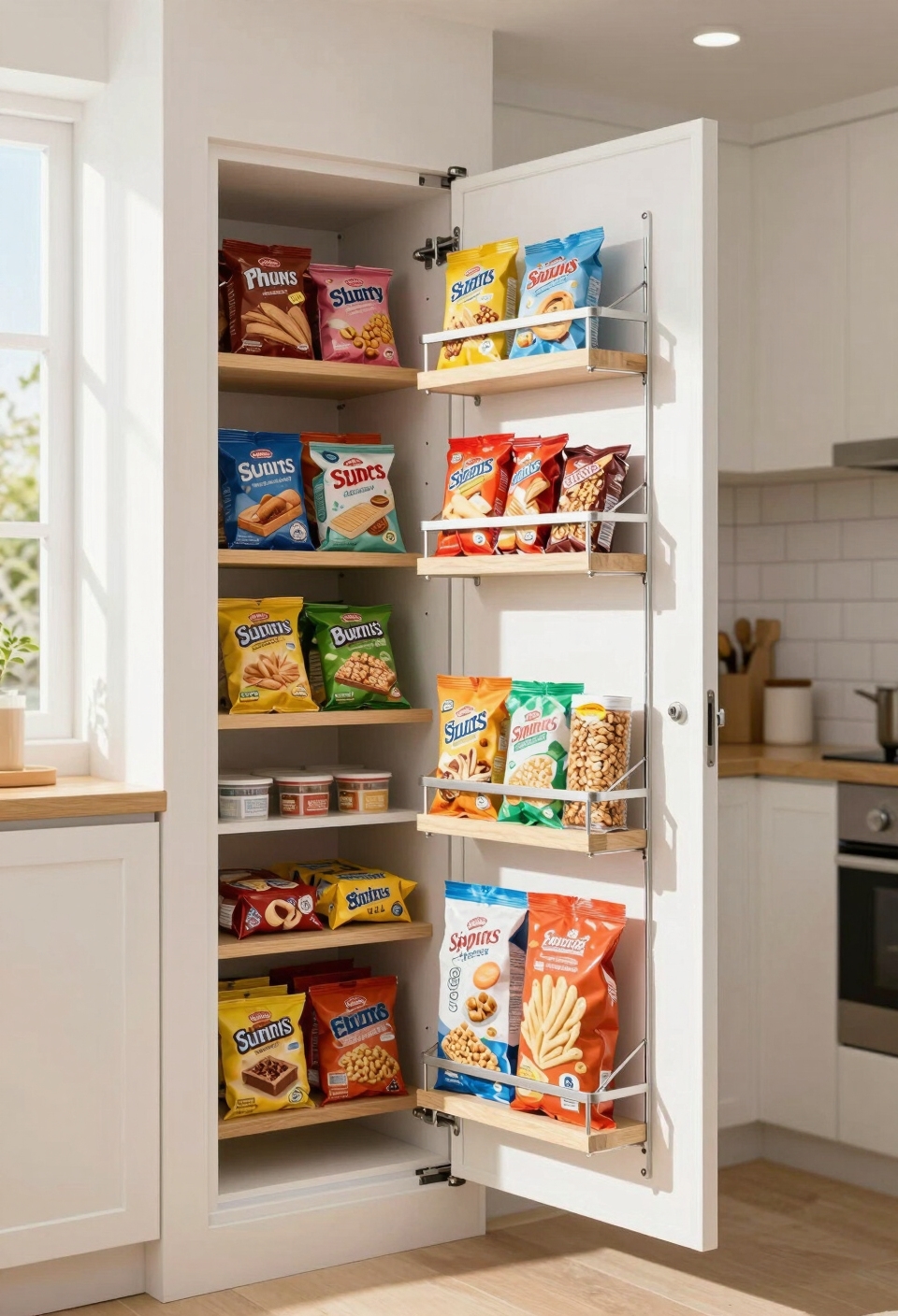 adjustable pantry door organizer