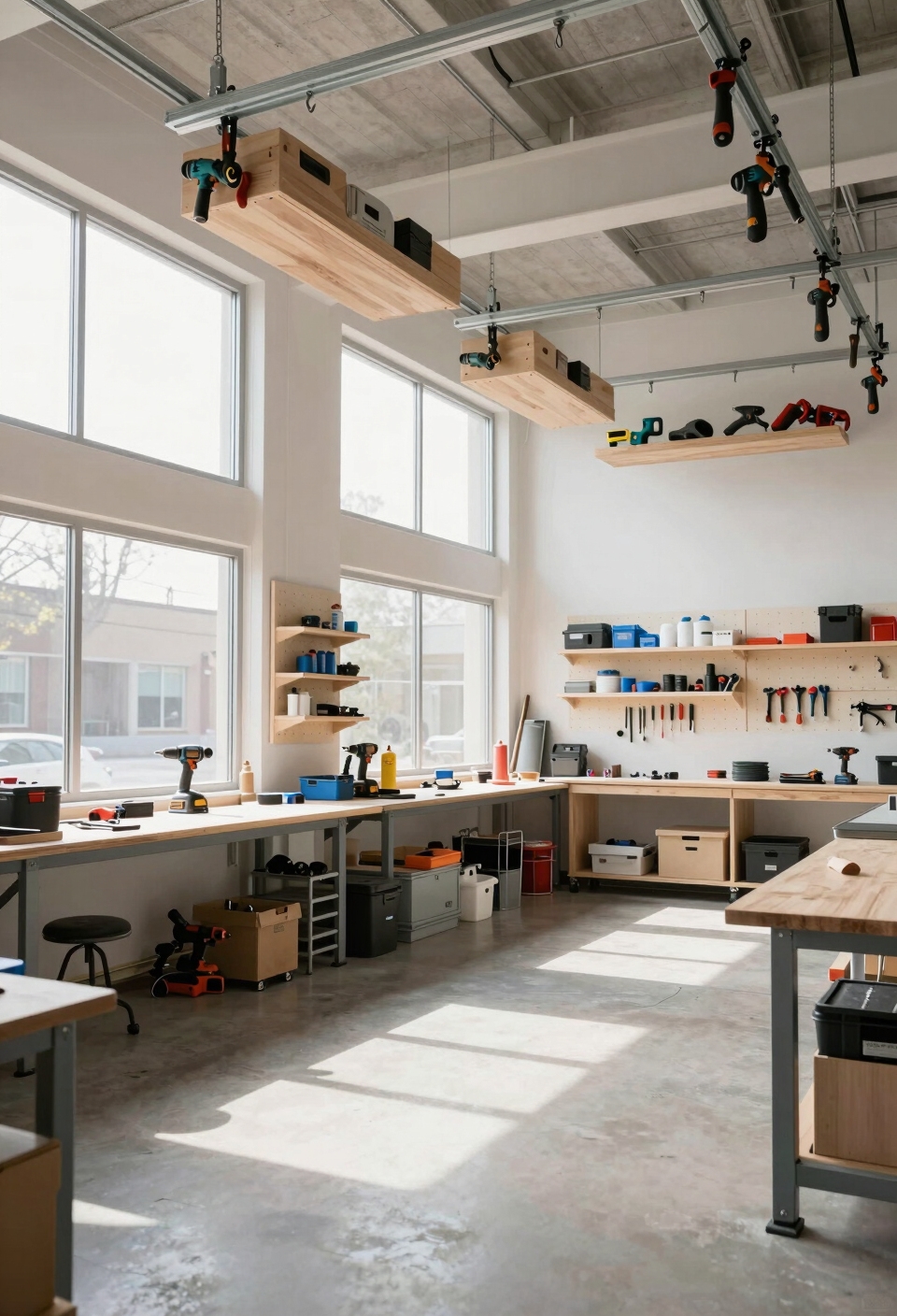 ceiling storage for heavy tools