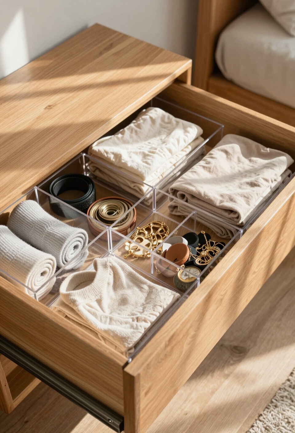 clear dividers maximize organization