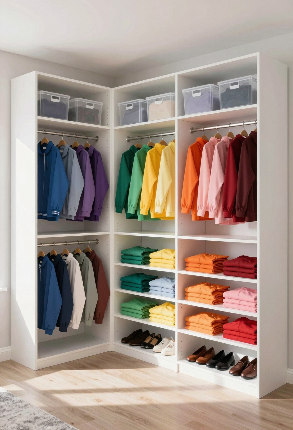 color coordinated organization system