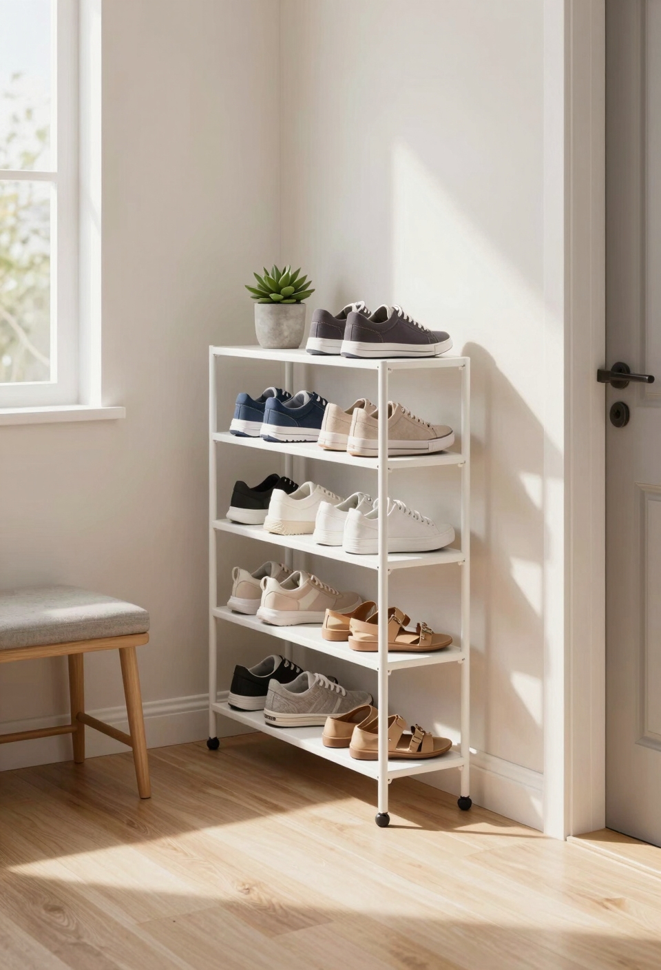 decorative shoe storage solution