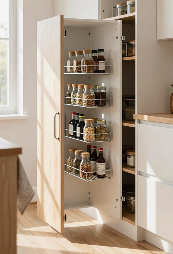 door mounted spice organization solution