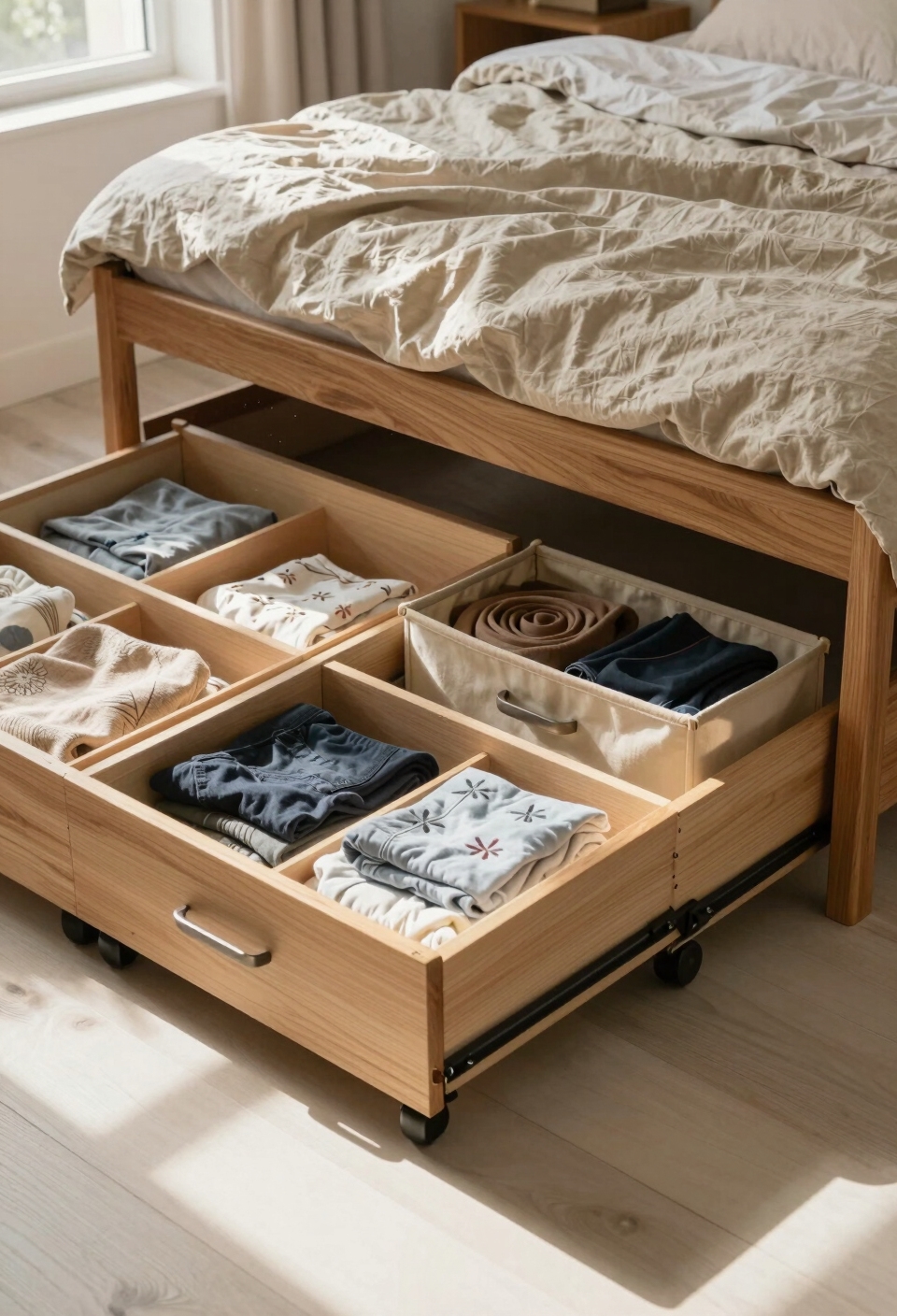 hidden under mattress storage solutions