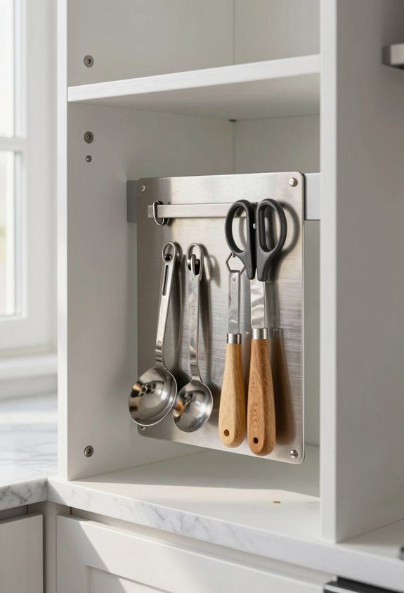 magnetic strips for organization